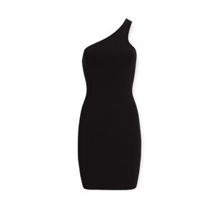 EXPRESS Black Body Contour One Shoulder Mini Dress M NWT